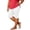 White, variant on Noric Women's Plus Size Workout Shorts Tummy Control Compression Scallop Hem Athletic Yoga Shorts for Summer