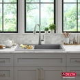 thumbnail image 7 of Delta 75A933-33S Everest 33” Workstation Kitchen Sink Top Mount Drop-In Granite Composite, 7 of 7