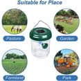 thumbnail image 3 of HYEASTR Wasp Traps Outdoor Hanging, Solar Bee Trap for Outside, Hornet Traps, Bee Wasp Catcher Outside Garden - Green, 3 of 7