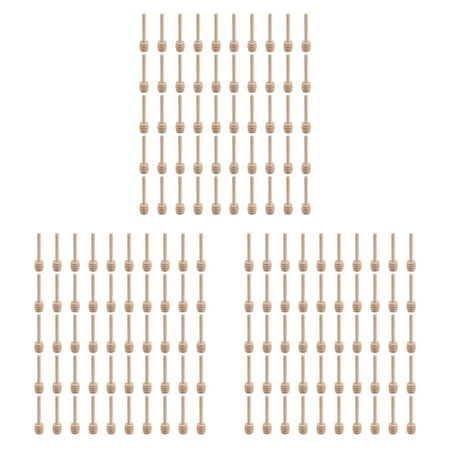 

150 Pack of Mini 3 Inch Wood Honey Dipper Sticks Server for Honey Jar Dispenser Drizzled Honey Wedding Party Favors