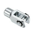 thumbnail image 4 of Unique Bargains Air Cylinder Rod Clevis End M12x1.25 Female Thread Y Connector, Silver 2 Pack, 4 of 5
