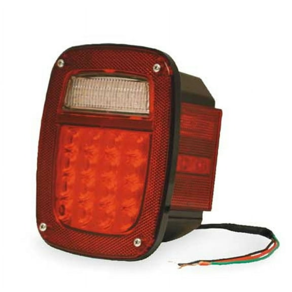 GROTE G5202 Box Lamp,LED With Sidemarker,RH,Red