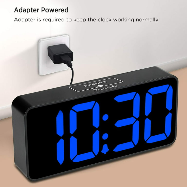 DreamSky Large Digital Alarm Clock for Visually Impaired - 8.9
