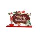 thumbnail image 1 of Wosthever Cartel de de de Feliz Navidad, muñeco de nieve, Papá Noel, cartel de mesa, cartel de alegría de Navidad para la cena de fiesta de Kits de decoración para fiestas No.1 Wosthever HA041707-01, 1 of 6