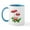 White/Blue Inside, variant on - Red Mushrooms Mug - 11 oz Ceramic Mug - Novelty Coffee Tea Cup
