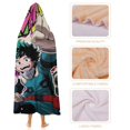 thumbnail image 4 of My Hero Academia Wearable Blanket Cloak Arctic Velvet Hooded Blanket Soft Fuzzy Hoodie Blanket Cape for Adults Kids 50"x60", 4 of 8