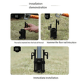 thumbnail image 1 of 2PCS Awning Pole Fixing Tube Ground Bracket Windproof Adjustable Tent Canopy Support Rod Fixer, 1 of 5