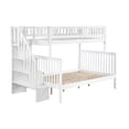 thumbnail image 3 of AFI Woodland Lit Superposé en Bois Massif avec Escalier Simple Over Double en Blanc, 3 of 7