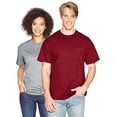 thumbnail image 2 of Hanes Beefy-T Men`s Pocket T-Shirt, 3XL, Cardinal, 2 of 3