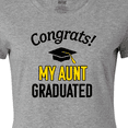 thumbnail image 4 of Inktastic Congrats My Aunt Graduated with Cap Women's T-Shirt, 4 of 5