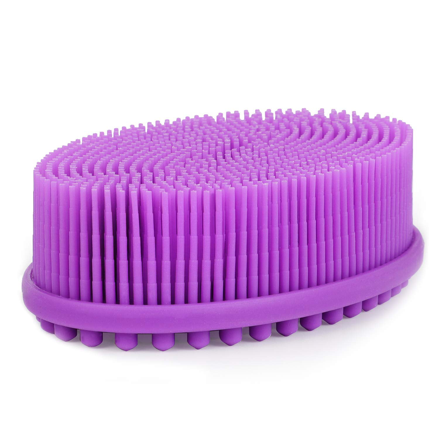 Body Brush for Wet Dry Brushing, Silicone Body Scrubber for Gentle  Exfoliating on Softer Glowing Skin, Gentle Massage with Silicone Loofah  Bath Brush