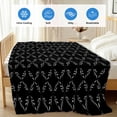 thumbnail image 4 of Black Morocco Cooling Blanket,Lightweight Breathable Summer Throw Blanket with Double Sided Cold Effect,Geometric Leaf Diamond Lattice Abstract Picnic Blankets Bed Sheet for Hot Sleepers 50"x60", 4 of 8
