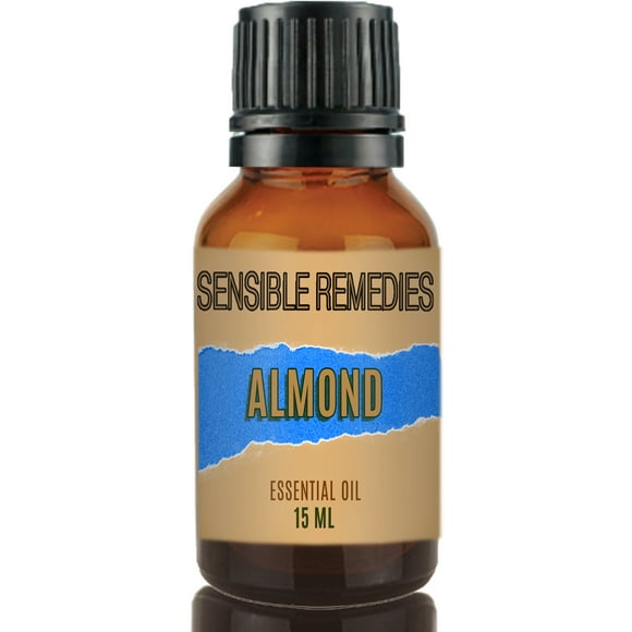 Sensible Remedies Almond Oil 100% Pure and Natural Distilled 15 mL (0.5 fl oz)