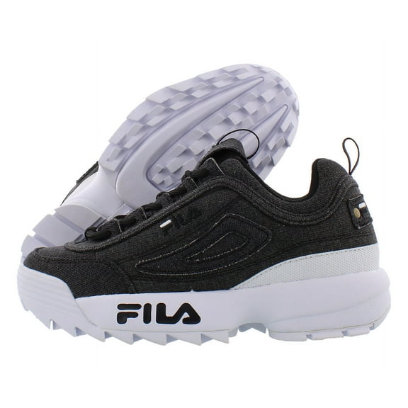 Fila Disruptor Ii Denim Boys Shoes Size 5, Color: Charcoal