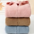 thumbnail image 6 of Staki Girls Fleece Jacket Soft Plush Sherpa Faux Fur Hooded Winter Jacket for Girls Warm Lightweight Cozy Teddy Coat 3-18Y(Purple,3-4 Years), 6 of 7