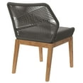 thumbnail image 4 of Modway Wellspring Outdoor Patio Teak Wood Dining Chair in Gray Graphite, 4 of 7