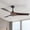 Matte Black with Brown Bldes, variant on Sofucor 52" Downrod Ceiling Fans with Remote,Reverse Airflow,6 Wind Speed,Sloped Ceiling Applicable