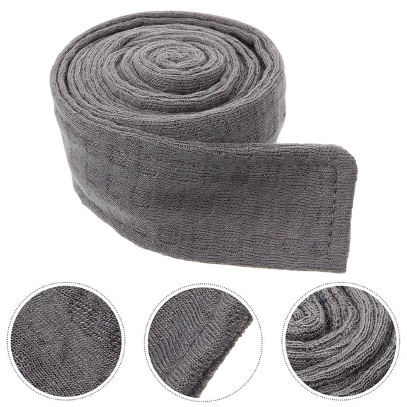 SEWOART Soft Flannel Bathrobe Waist Belt Grey for Home and Hotel Use