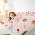 thumbnail image 4 of Homewish Cartoon Gingerbread Man Full Size Comforter Sets,Red Christmas Hat Bedding Comforter Set,Happy New Year Bedding Sets For Boys Kids,Super Cozy Room Decor Reversible,3 Pieces, 4 of 8