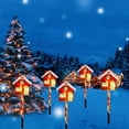 thumbnail image 4 of 5Pcs 20 Inch LED Solar Christmas Decor Pathway Light Outdoor Xmas Decorations Flickering Outdoor Christmas Pathway Light, 4 of 7