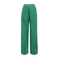 thumbnail image 4 of Daznico Womens Pants,Women's Wide Leg Palazzo Pleated Pants High Waisted Flowy Loose Dressy Casual Long Trousers,Womens Trousers,Size:S, 4 of 4