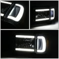 thumbnail image 5 of DNA Motoring For 87-91 Ford F150 F250 F350 Bronco LED DRL Black Amber Corner Headlight Lamp Pair, 5 of 9