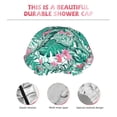 thumbnail image 4 of palm leaves Shower Cap, Reusable Bath Hair Hat for all Hair Lengths Hair Cover with Elastic Band Double Waterproof Layers Bathing Hat, 4 of 5