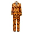 thumbnail image 3 of MuXiKeJi Family Christmas Halloween Pajamas Matching Sets Long Sleeve 2 Piece Pjs Funny Jammies Button Down Comfy Sleepwear Silk Pajamas, 3 of 4