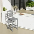 thumbnail image 7 of 30 Inches Counter Height HDPE Bar Stool with Backrest and Footrest, 7 of 7