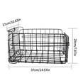 thumbnail image 4 of Naiovety Cesta para bicicleta, bolsa frontal desmontable plegable, antióxido, duradera, cesta colgante trasera para bicicleta, bicicleta para Ciclismo, 4 of 6
