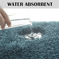 thumbnail image 3 of Bathroom Contour Rug Non Slip Bath Mat Water Absorbent Soft Microfiber Shaggy Bathroom Mat Machine Washable Bath Rug for Bathroom Thick Plush U Shape Toilet Rug (20 x 24, Slate), 3 of 6