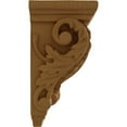 thumbnail image 3 of Ekena Millwork 2 1/4"W x 2 1/4"D x 4 1/4"H Extra Small Acanthus Wood Corbel, Alder, 3 of 4