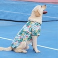 thumbnail image 5 of Dog Hawaiian Shirt Costume, Dog's Cool T-Shirts Summer Clothes, Hawaiian Shirt for Small Medium Large Dogs, Design for Summer Luau Style Beach Camp Vacation Green 3XL, 5 of 7