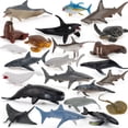 thumbnail image 4 of Mini figura de acción marina, delfín, tiburón, ballena, tortuga, criaturas marinas, modelo de adornos, regalos para niños y niñas, 4 of 6
