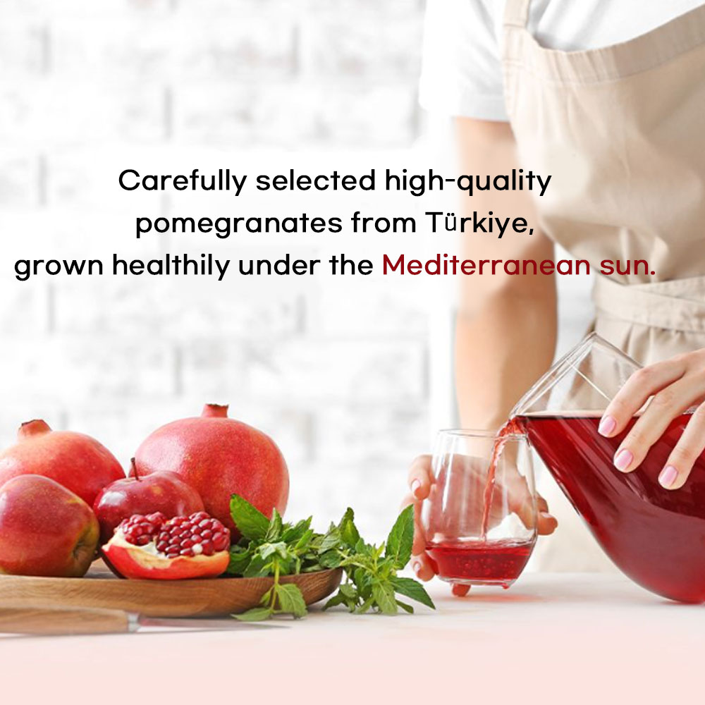 Chunho Ncare Korean Pomegranate Juice, Made with Turkish Pomegranate, No Additives, Resealable Pouch, HACCP Certified (70mlx30pouches)