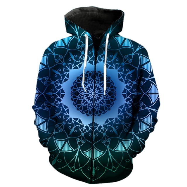 Sudadera con capucha y cremallera de moda con imagen inteligente de IA en 3D para hombre y mujer, sudadera con estampado 3D, jersey informal para niños