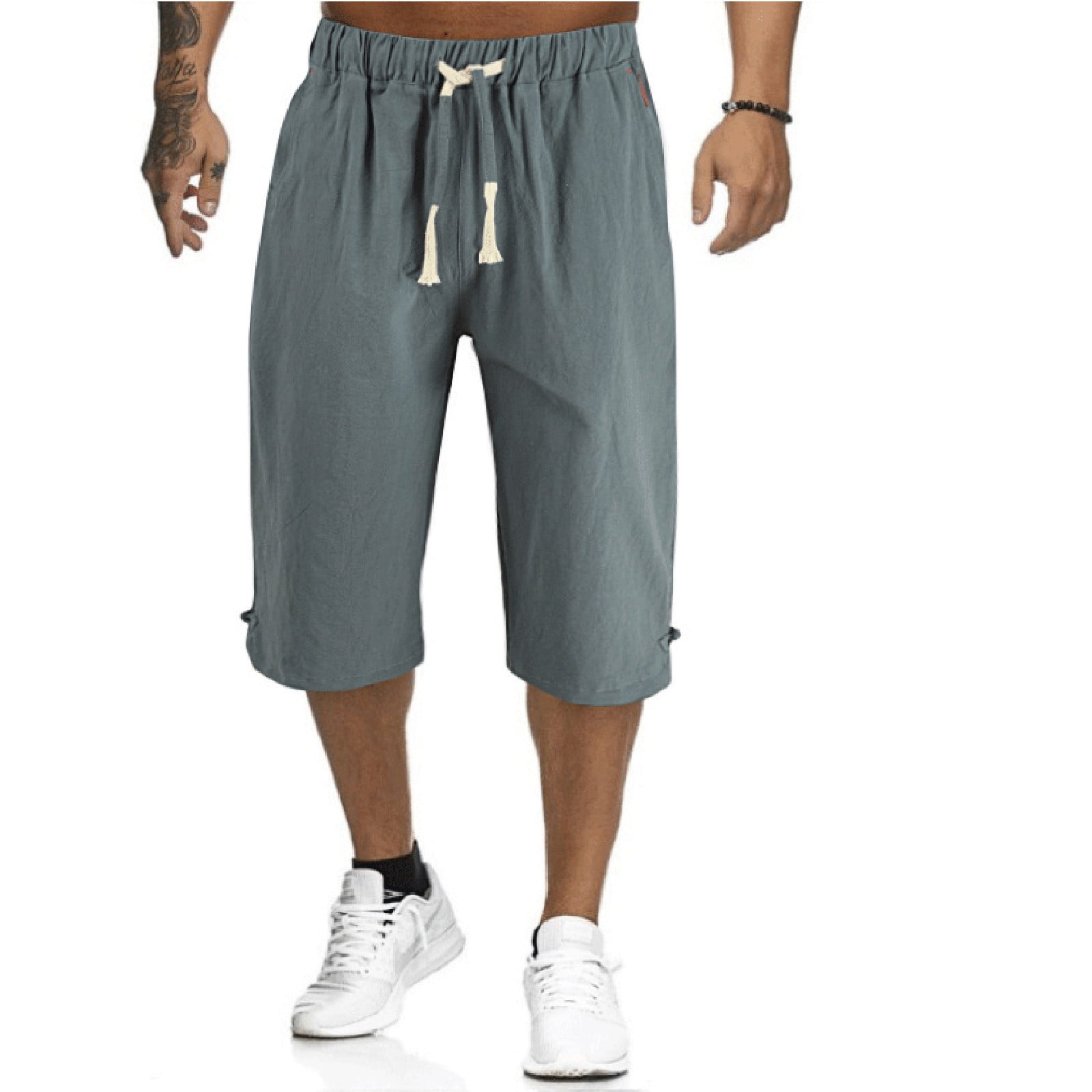 LEEy-world Sweatpants for Men Men's Jogger Drop Crotch Pants Sweatpants ...