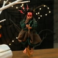 thumbnail image 2 of Scream Witch Halloween Ornament Spooky Laughing Voice Witch Halloween Table Decoration Christmas Tree Hanging Decoration 13 inch, 2 of 6