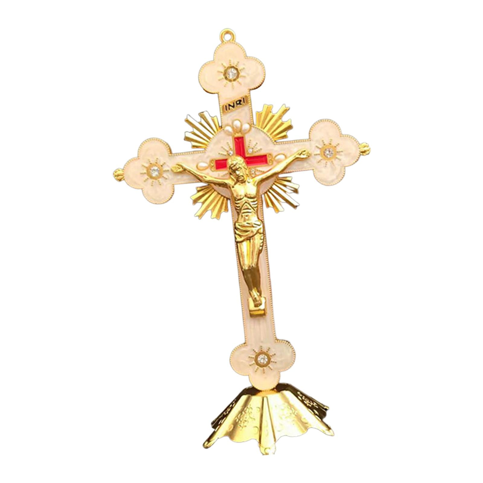 Statue Crucifix Jésus-Christ Sur Pour Voiture, Maison, Chapelle, Bronze