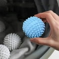 thumbnail image 4 of ​6-Pack Reusable Dryer Balls for Laundry, Plastic Fabric Softener Alternative Reduces Static Wrinkles Drying Time, Eco-Friendly Washing Aid (Blue), 4 of 6