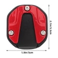 thumbnail image 2 of OULII Support Latéral avec Coussin d'Extension en Alliage d'Aluminium Rouge pour Moto Parc de Stationnement 1Pcs, 2 of 8