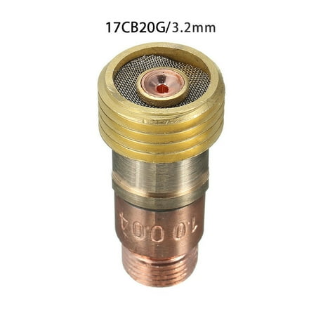 

Brass Collets Body Stubby Gas Lens Connector With Mesh For Tig WP-17/18/26 Torch