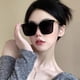 thumbnail image 5 of Gafas de sol para mujer, modernas y versátiles, ligeras y con montura redonda. Negro, 5 of 9