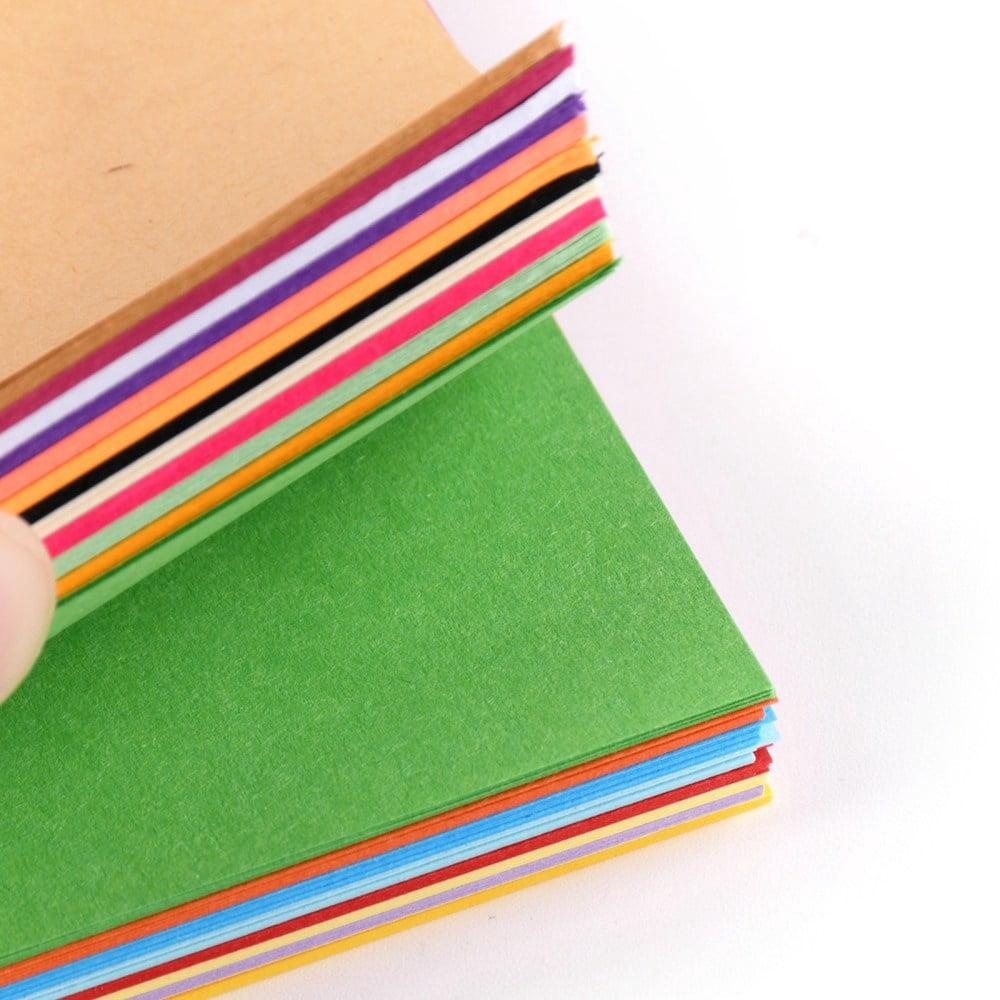200 Sheets Origami Paper Handmade Folding Paper for School DIY and Arts & Crafts Mixed color 150x150x19.5mm 20 colors 200 sheets/bag