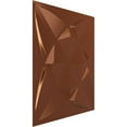 thumbnail image 2 of Ekena Millwork 19 5/8"W x 19 5/8"H Blossom EnduraWall Decorative 3D Wall Panel, Bright Coat Copper (12-Pack for 32.04 Sq. Ft.), 2 of 6