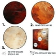 thumbnail image 3 of Designart "Mars: The Mysterious Maroon Planet" Our Solar System Canvas Art Print, 3 of 7