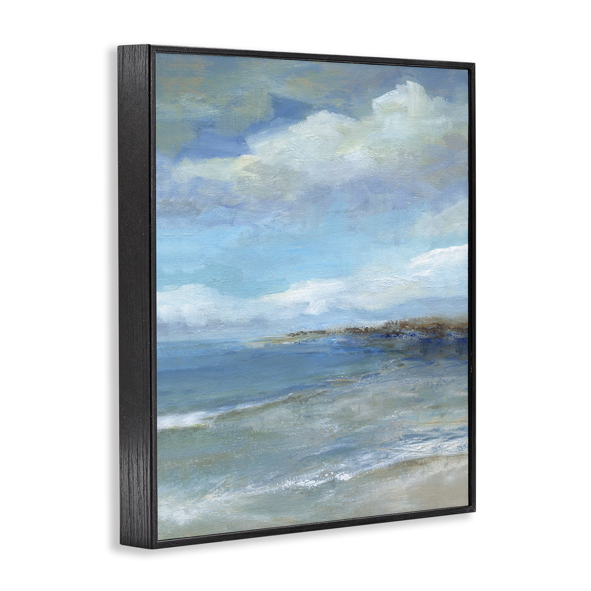 Stupell Industries Shore's Calm Breeze Black Framed Giclee Art, design by Carol Robinson