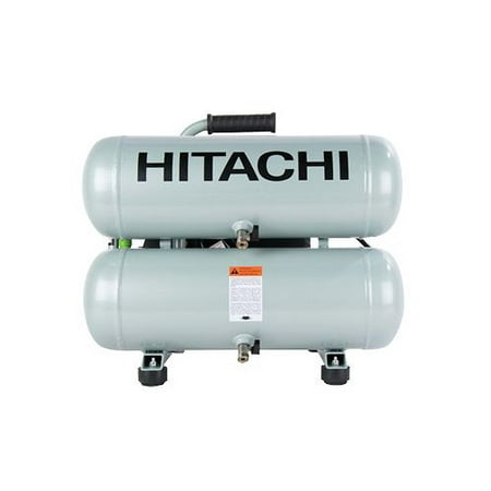 Factory-Reconditioned Hitachi EC99S Portable 4 Gallon Twin Stack Air Compressor