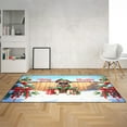 thumbnail image 2 of Merry Christmas Woofmas Xmas Noel Pug Elf Candy Cane Snow Indoor Rug Dog Lover Gifts Carpet Living Bed Room Sofa Home Decor - 13017, 2 of 5