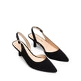 thumbnail image 4 of Zapatos DREAM PAIRS SDPU2454W Tacones Kitten Negros de Nubuck, 4 of 7